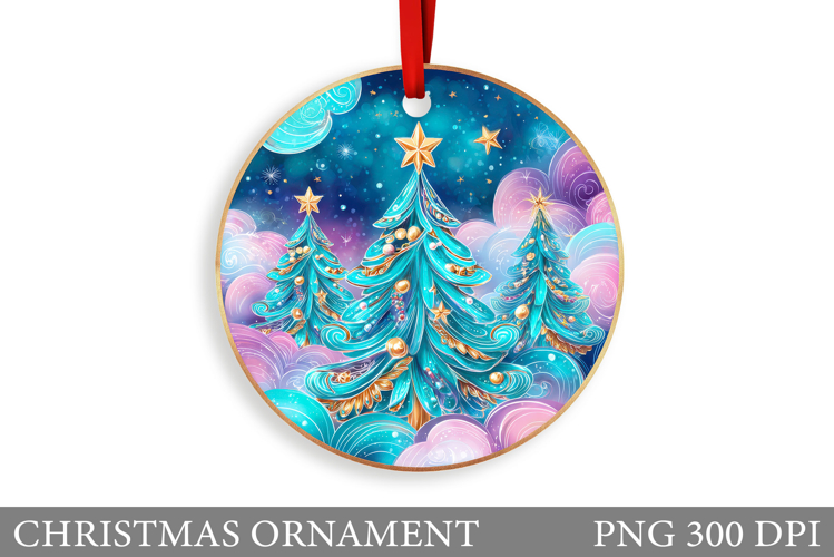 Christmas Tree Christmas Ornament. Winter Christmas Ornament