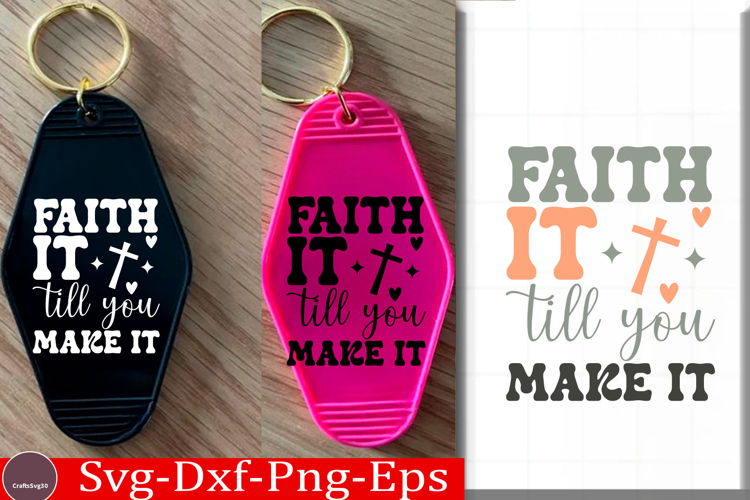 Christian Keychain Quote SVG Faith Keychain Quote png