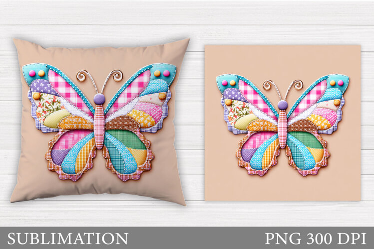 Butterfly Pillow Design. Butterfly Sublimation example image 1