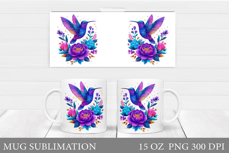 Hummingbird Mug Design. Hummingbird Sublimation