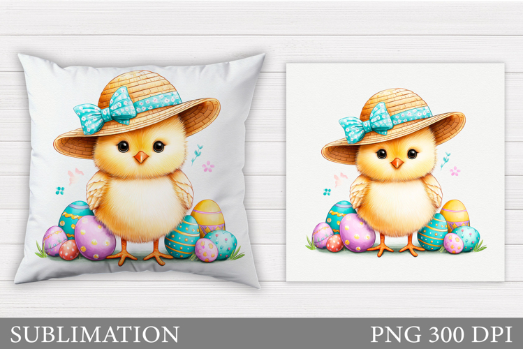 Easter Chick Pillow Design. Easter Pillow Sublimation