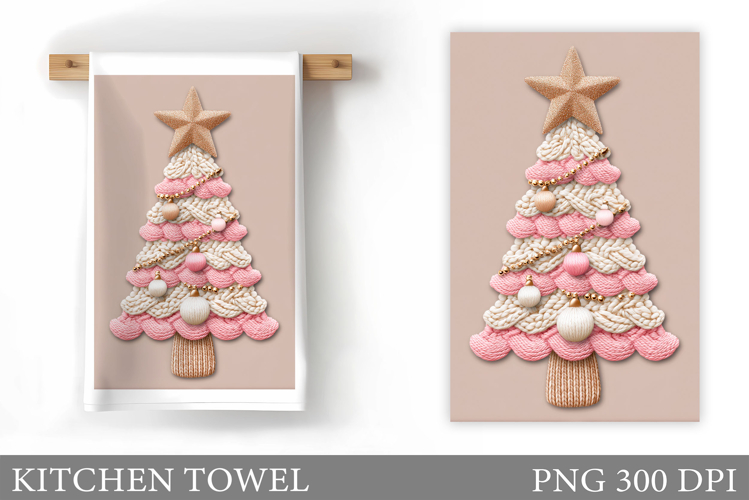 Christmas Tree Kitchen Towel. Christmas Kitchen Towel Design