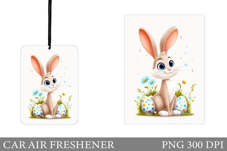 Easter Bunny Car Air Freshener. Easter Car Air Freshener