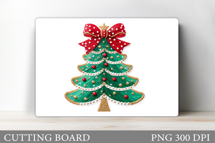 Merry Christmas Cutting Board. Christmas Tree Cutting Board