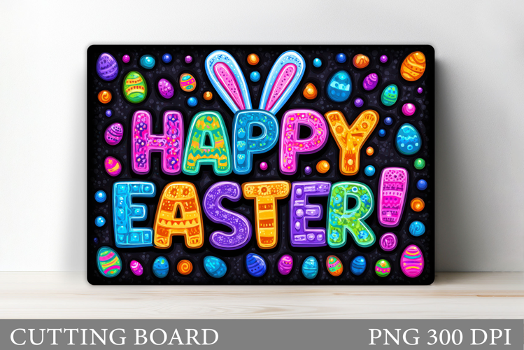 Happy Easter Cutting Board. Easter Sublimation