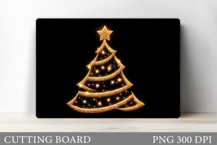 Christmas Tree Cutting Board Design. Kitchen Cutting Board example image 1