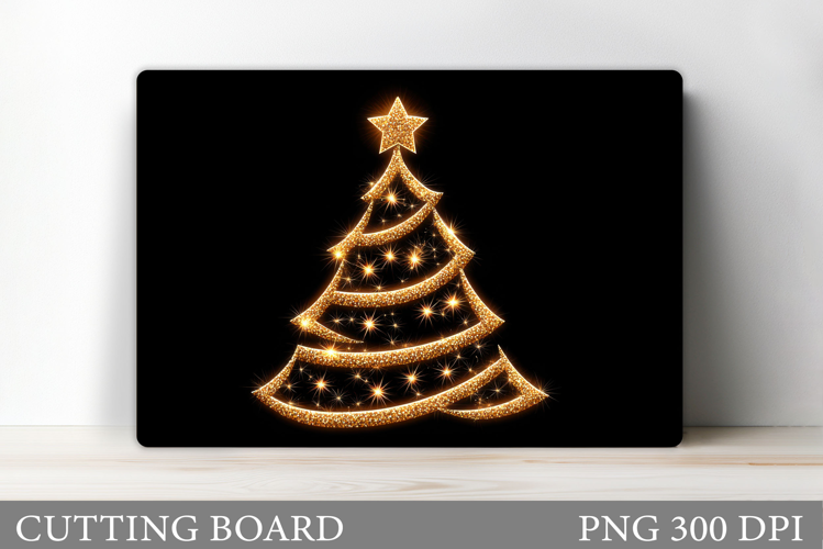 Christmas Tree Cutting Board Design. Kitchen Cutting Board