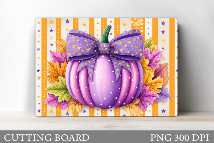 Fall Pumpkin Cutting Board Design. Fall Pumpkin Sublimation
