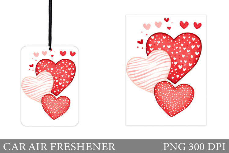 Valentines Day Car Air Freshener. Heart Car Air Freshener