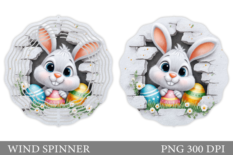 Easter Bunny Wind Spinner. Easter Wind Spinner Design