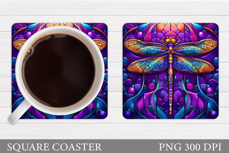 Dragonfly Coaster Design. Dragonfly Sublimation