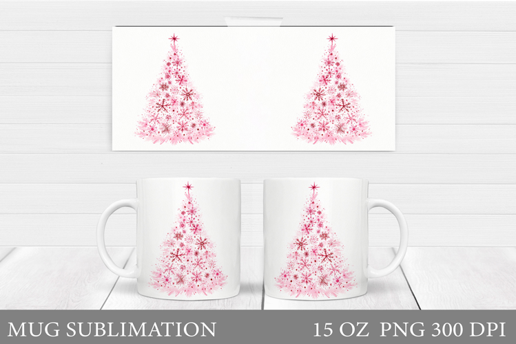 Christmas Tree Mug Design. Christmas Tree Mug Sublimation
