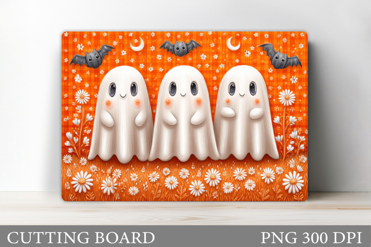 Halloween Ghost Cutting Board. Halloween Cutting Board