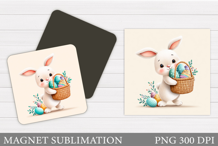 Easter Bunny Magnet Design. Easter Magnet Sublimation