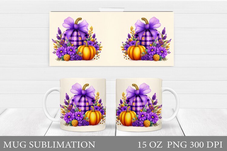 Pumpkin Mug Design. Pumpkin Sublimation example image 1
