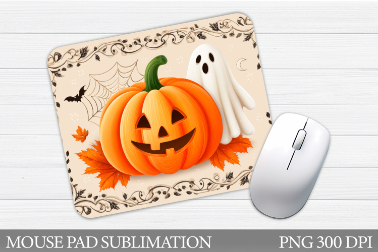 Halloween Pumpkin Mouse Pad. Halloween Mouse Pad Sublimation