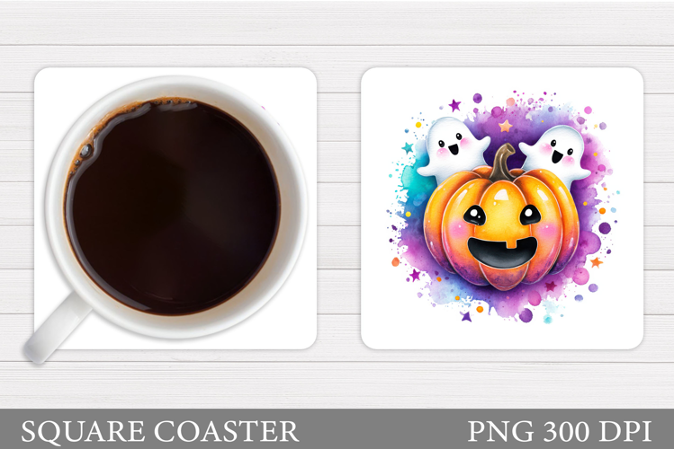 Halloween Pumpkin Coaster. Halloween Coaster Design