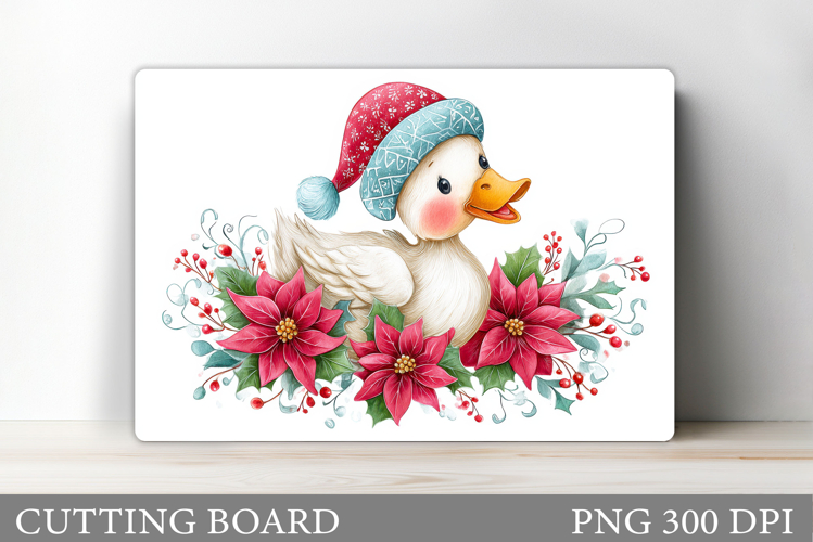 Christmas Duck Cutting Board. Christmas Cutting Board Design