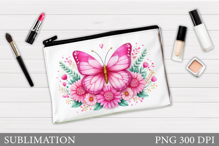 Butterfly Makeup Bag. Butterflly Makeup Pouch Design