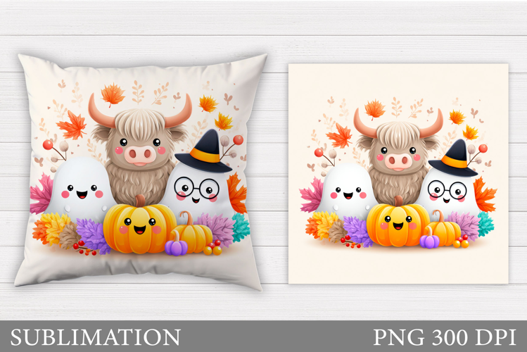 Halloween Pillow Design. Halloween Sublimation