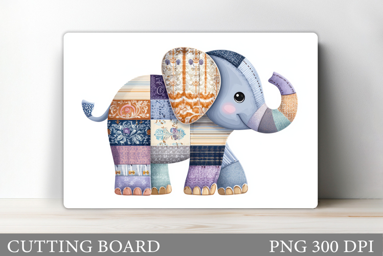 Cute Elephant Cutting Board. Elephant Sublimation