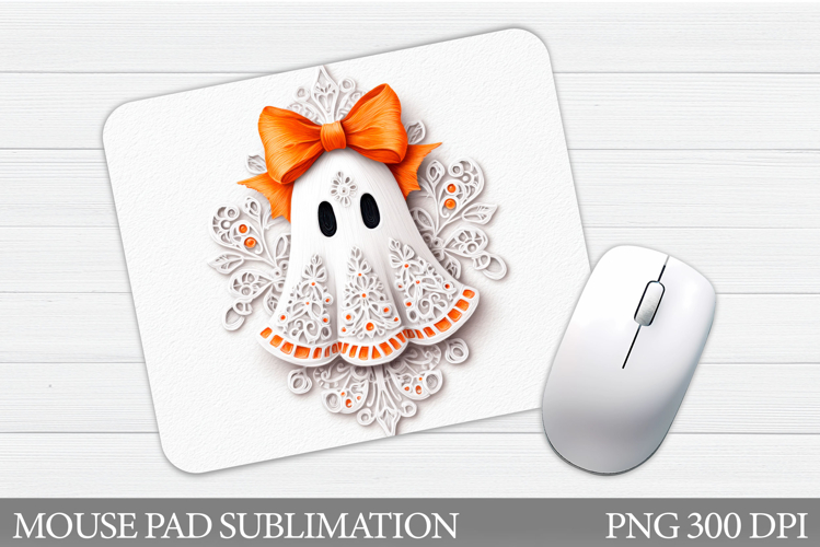 Halloween Ghost Mouse Pad. Halloween Mouse Pad Sublimation