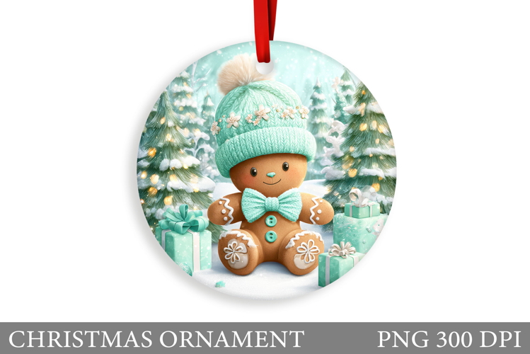 Gingerbread Christmas Ornament. Gingerbread Sublimation