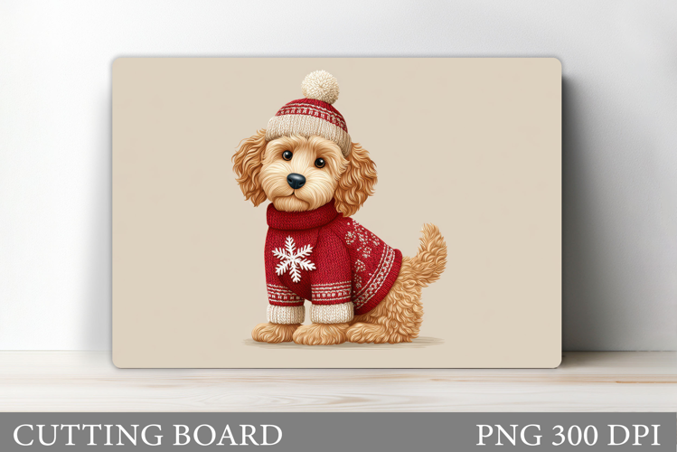 Christmas Dog Cutting Board. Christmas Cutting Board Design