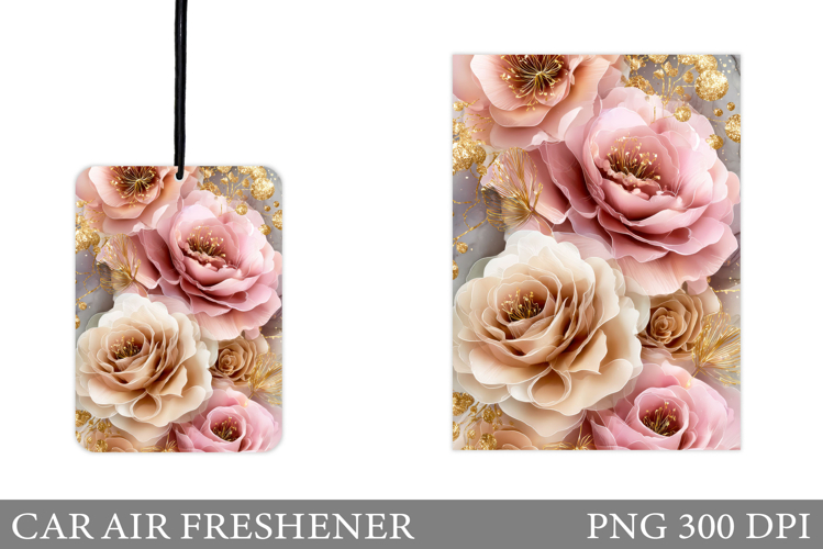 Flowers Car Air Freshener. Floral Car Air Freshener Design