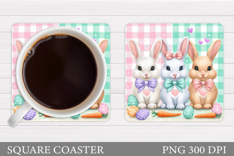 Easter Bunny Coaster. Bunny Easter Coaster Design