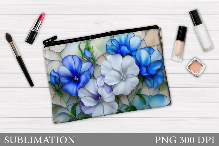 Floral Makeup Bag. Flowers Makeup Pouch Sublimation