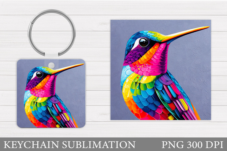 Hummingbird Keychain Design. Hummingbird Sublimation