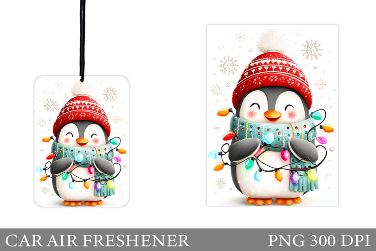 Cute Penguin Car Air Freshener. Christmas Car Air Freshener