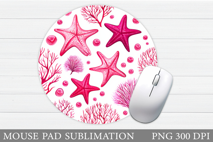 Starfish Mouse Pad Design. Starfish Sublimation
