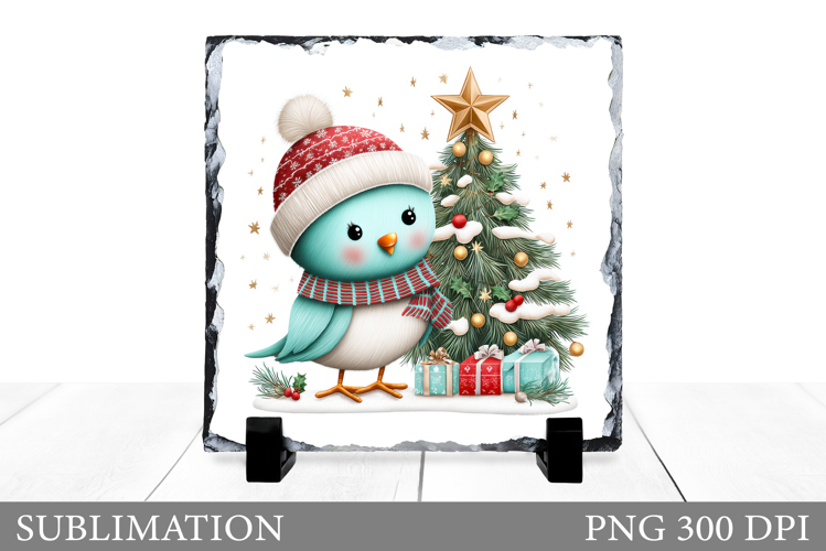 Christmas Bird Sublimation. Christmas Bird Slate Design