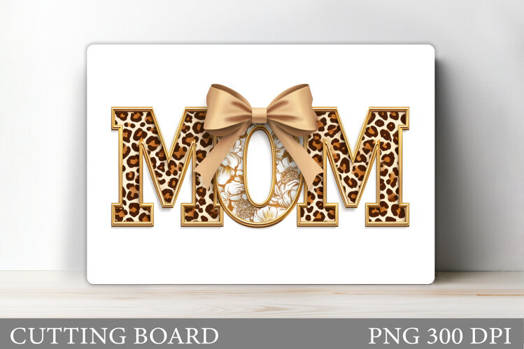 Mother's Day Cutting Board. Floral Cutting Board Sublimation example image 1