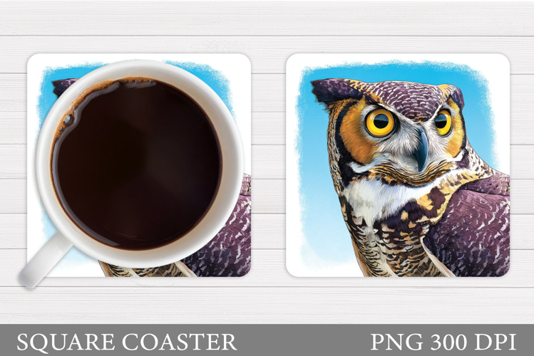 Owl Coaster Design. Owl Sublimation