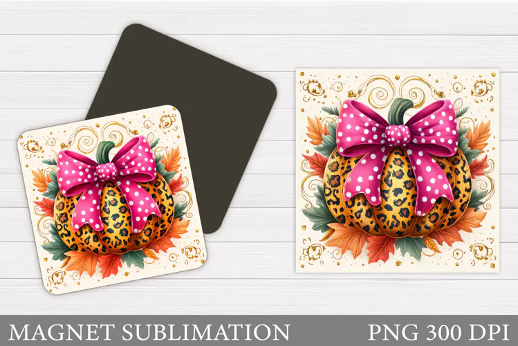 Fall Pumpkin Magnet Design. Fall Sublimation