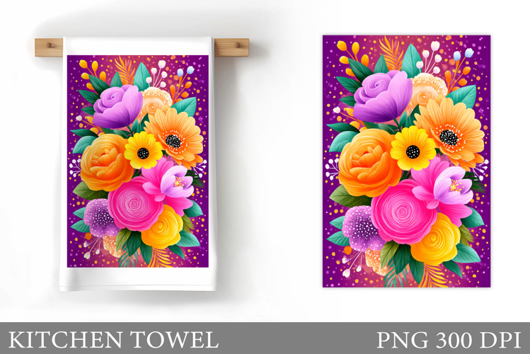 Flowers Garden Flag Sublimation. Floral Garden Flag Design