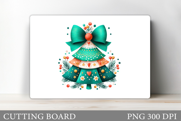 Merry Christmas Cutting Board. Christmas Tree Cutting Board