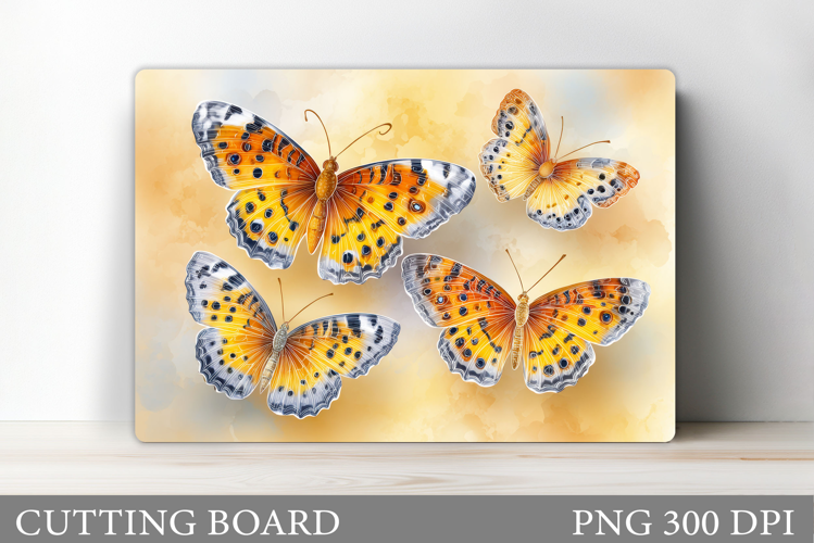 Butterflies Cutting Board Design. Butterflies Sublimation