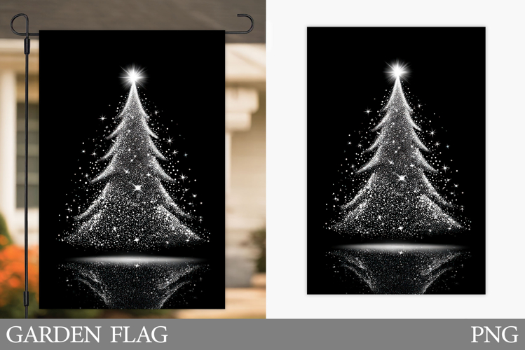 Christmas Tree Garden Flag. Merry Christmas Garden Flag
