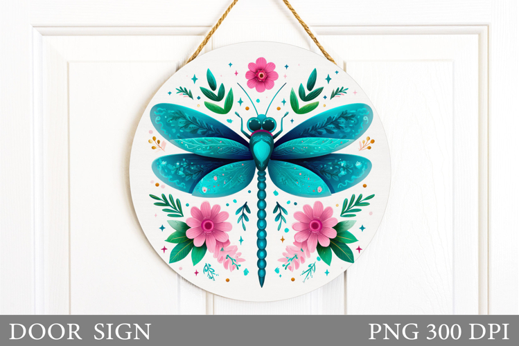 Dragonfly Door Sign Sublimation. Dragonfly Sublimation