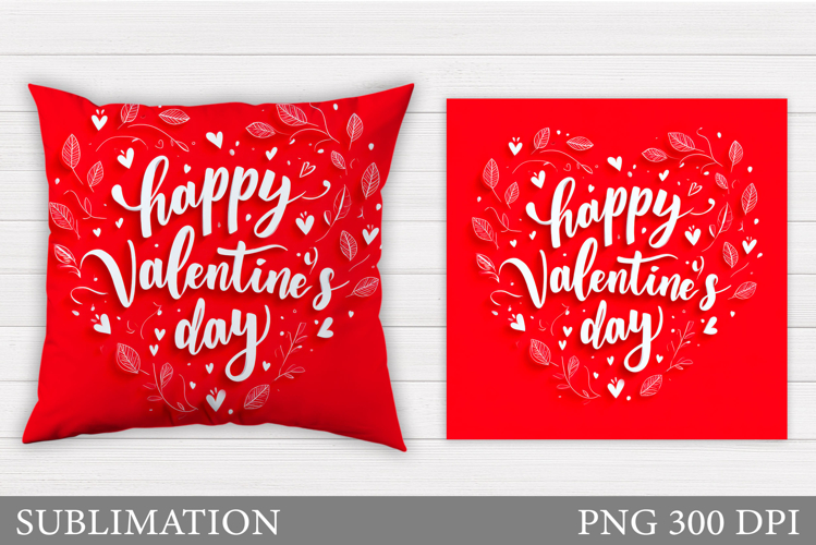 Valentines Day Pillow Design. Valentines Pillow Sublimation