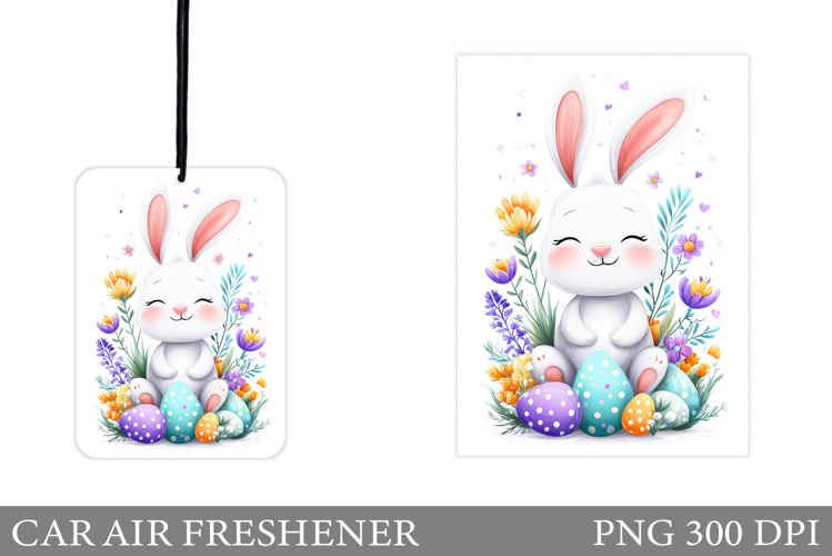 Easter Bunny Car Air Freshener. Easter Car Air Freshener