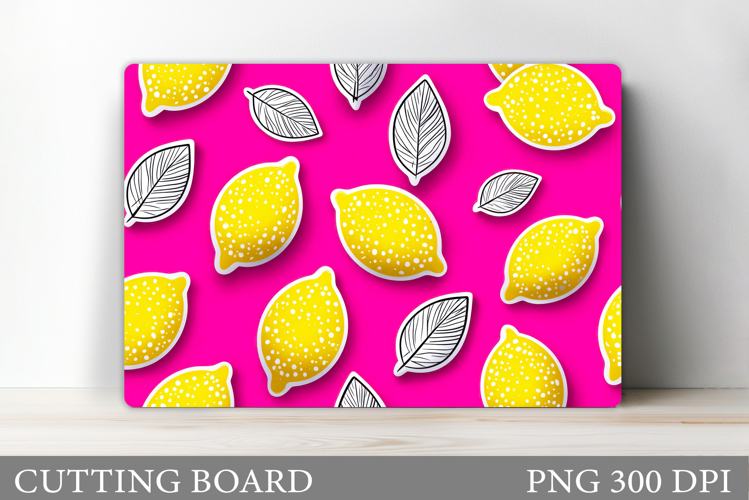 Lemons Cutting Board. Summer Cutting Board Sublimation