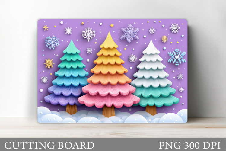 Christmas Tree Cutting Board. Christmas Tree Sublimation