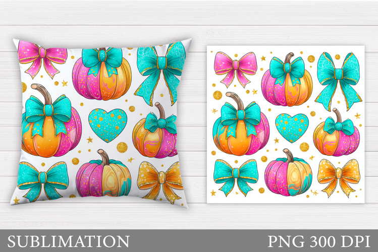 Pumpkin Pillow Design. Pumpkin Sublimation
