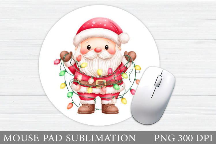 Santa Claus Mouse Pad. Christmas Mouse Pad Sublimation