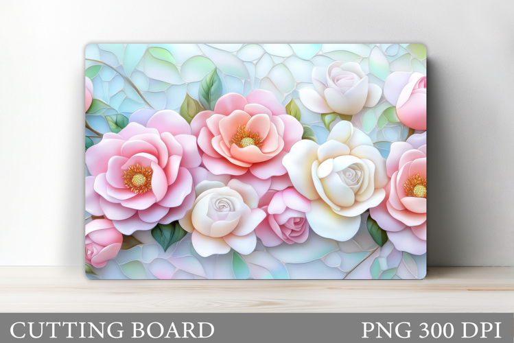 Roses Cutting Board. Flowers Cutting Board Sublimation